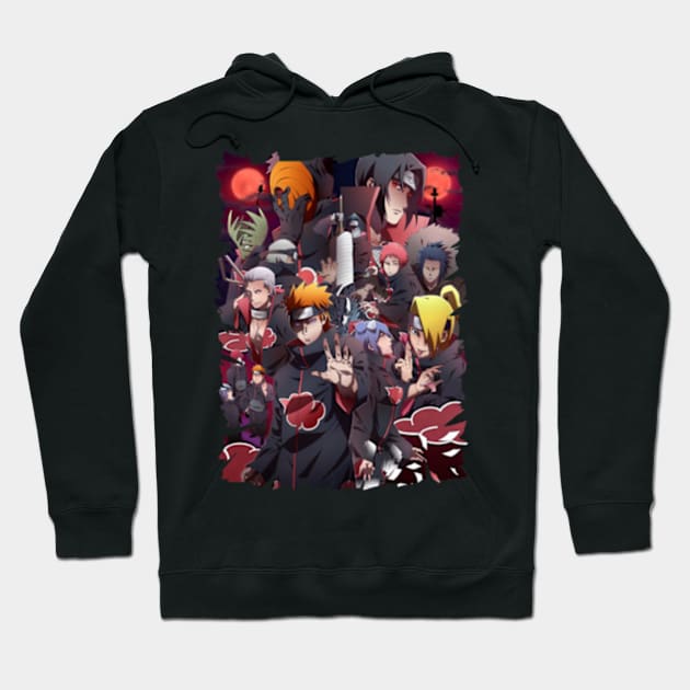 AKATSUKI MERCH VTG Hoodie by funnymushroomz